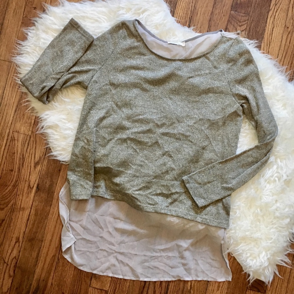 LUSH Sheer-backed Top